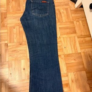 7 For All Mankind Dark Blue Flare Jeans